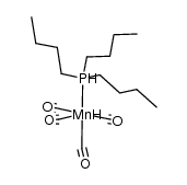 cis-HMn(CO)4P(n-Bu)3 Structure