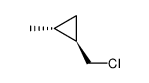 (1R,2R)-trans-1-(Chloromethyl)-2-Methylcyclopropane Structure