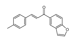 1-(1-benzofuran-5-yl)-3-(4-methylphenyl)prop-2-en-1-one结构式