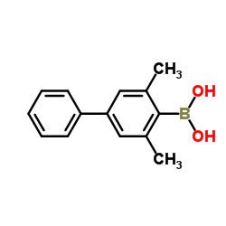 3,5-Dimethylbiphenyl-4-ylboronic acid结构式