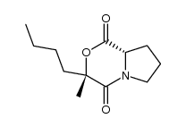 (3S,8aS)-3-butyl-3-methyltetrahydro-1H-pyrrolo[2,1-c][1,4]oxazine-1,4(3H)-dione结构式