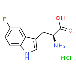 5-fluoro-L-tryptophan hydrochloride Structure