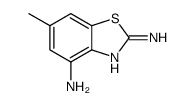 6-methyl-1,3-benzothiazole-2,4-diamine(SALTDATA: FREE)结构式