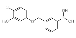 3-[(4-Chloro-3-methylphenoxy)methyl]phenylboronic acid (contains varying amounts of Anhydride) Structure