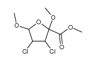 3,4-dichloro-2,5-dimethoxy-tetrahydro-furan-2-carboxylic acid methyl ester结构式