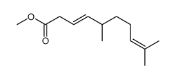 methyl 5,9-dimethyldeca-3,8-dienoate结构式
