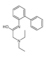2-diethylamino-N-(2-phenylphenyl)acetamide structure