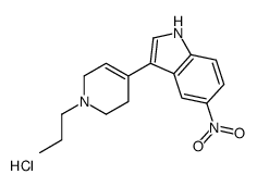 5-nitro-3-(1-propyl-3,6-dihydro-2H-pyridin-4-yl)-1H-indole,hydrochloride结构式