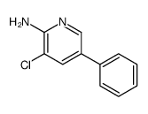 2-Amino-3-chloro-5-phenylpyridine structure