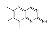 Pteridine, 2,8-dihydro-2-iminotri-6,7,8-methyl- (6CI)结构式