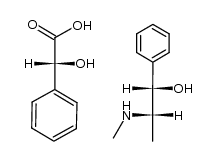 (1S,2S)-(+)-pseudoephedrinium (R)-(-)-mandelate结构式