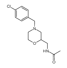 N-((4-(4-chlorobenzyl)morpholin-2-yl)methyl)acetamide Structure