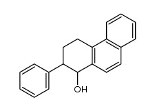 1-Hydroxy-2-phenyl-1,2,3,4-tetrahydro-phenanthren结构式