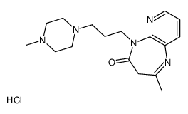 2-methyl-5-[3-(4-methylpiperazin-1-yl)propyl]-3H-pyrido[2,3-b][1,4]diazepin-4-one,hydrochloride结构式