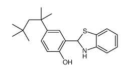 2-(2,3-dihydro-1,3-benzothiazol-2-yl)-4-(2,4,4-trimethylpentan-2-yl)phenol Structure