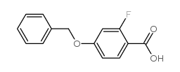 4-(苄氧基)-2-氟苯甲酸结构式