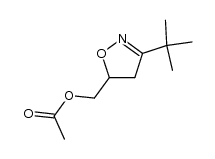 3-t-butyl-5-acetoxymethylisoxazoline结构式