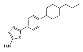 5-[4-(4-Propyl-cyclohexyl)-phenyl]-[1,3,4]thiadiazol-2-ylamine结构式