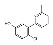 4-chloro-3-(6-methylpyridin-2-yl)phenol结构式