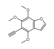 5-ethynyl-4,6,7-trimethoxybenzofuran结构式