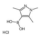 1,3,5-三甲基-1H-吡唑-4-硼酸盐酸盐结构式