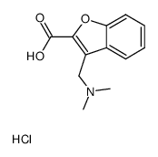 3-dimethylaminomethyl-benzofuran-2-carboxylic acid hydrochloride Structure