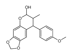 8-(4-methoxyphenyl)-7-methyl-7,8-dihydro-6H-[1,3]dioxolo[4,5-g]chromen-6-ol Structure