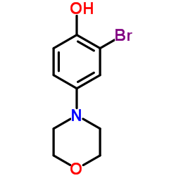 2-Bromo-4-(4-morpholinyl)phenol Structure