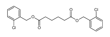 bis[(2-chlorophenyl)methyl] hexanedioate Structure