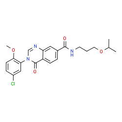 3-(5-chloro-2-methoxyphenyl)-4-oxo-N-[3-(propan-2-yloxy)propyl]-3,4-dihydroquinazoline-7-carboxamide picture