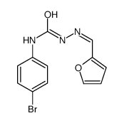 1-(4-bromophenyl)-3-[(E)-furan-2-ylmethylideneamino]urea结构式