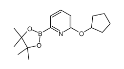 2-(CYCLOPENTYLOXY)-6-(4,4,5,5-TETRAMETHYL-1,3,2-DIOXABOROLAN-2-YL)PYRIDINE picture