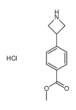 4-azetidin-3-yl-benzoic acid methyl ester hydrochloride Structure