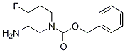 (3R,4S)-REL-3-氨基-4-氟-1-哌啶羧酸苯甲酯结构式