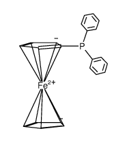 Diphenylphosphinoferrocene结构式