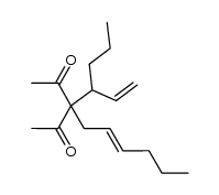 (MeCO)2C[CH(n-Pr)CH=CH2][(E)-CH2CH=CHn-Pr] Structure