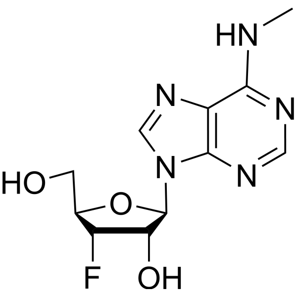 3’-Deoxy-3’-fluoro-N6-methyladenosine结构式