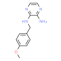 N2-(4-methoxybenzyl)pyrazine-2,3-diamine structure