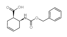 cis-2-(benzyloxycarbonylamino)-4-cyclohexene-1-carboxylic acid Structure