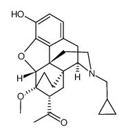 7α-acetyl-17-(cyclopropylmethyl)-6,14-endo(ethano)tetrahydronororipavine Structure