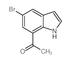 1-(5-溴-1H-吲哚-7-基)乙酮结构式