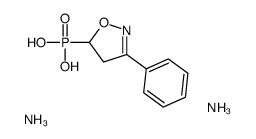 diazanium,dioxido-oxo-(3-phenyl-4,5-dihydro-1,2-oxazol-5-yl)-λ5-phosphane Structure