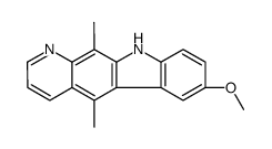 7-methoxy-5,11-dimethyl-10H-pyrido[2,3-b]carbazole结构式
