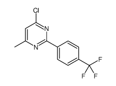 4-chloro-6-methyl-2-[4-(trifluoromethyl)phenyl]pyrimidine Structure