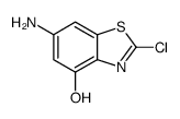 6-Amino-2-chloro-1,3-benzothiazol-4-ol结构式