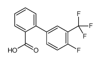 2-[4-fluoro-3-(trifluoromethyl)phenyl]benzoic acid结构式