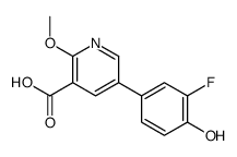 5-(3-fluoro-4-hydroxyphenyl)-2-methoxypyridine-3-carboxylic acid结构式