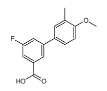 3-fluoro-5-(4-methoxy-3-methylphenyl)benzoic acid结构式