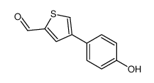 4-(4-hydroxyphenyl)thiophene-2-carbaldehyde结构式