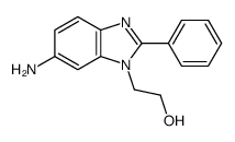 2-(6-amino-2-phenylbenzimidazol-1-yl)ethanol结构式